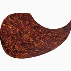 Thin Acoustic Pickguard with Adhesive Backing Tortoise