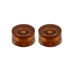 AllParts PK-0130-022 PK-0130 Set of 2 Vintage-style Speed Knobs
Amber
Speed knobs (2), vintage style numbers, fits USA split shaft pots.