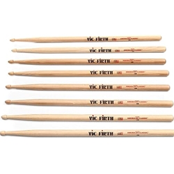 Vic Firth P5B.3-5B.1 5B American Classic Wood Tip Drumsticks