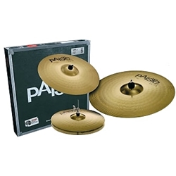 Paiste 101 Brass Universal Set14″ Hi-Hat, 16″ Crash, 20″ Ride