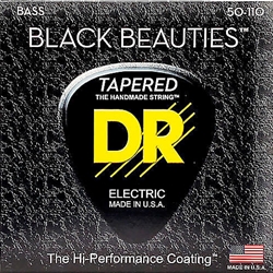 DR Strings Black Beauty Bass 4-String Tapered 50/110