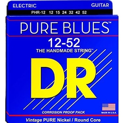 DR Strings PURE BLUES™ - Pure Nickel Electric Guitar Strings: Extra Heavy 12-52