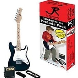 J Reynolds JRPKSTBL Mini Electric Guitar Pack. Blue