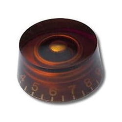 PRS Knobs (2), Lampshade, Amber with Black #'s