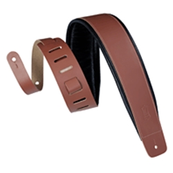 Levy's Leathers Genuine Leather Guitar Strap – WalnutHeirloom Series – 3″ Wide