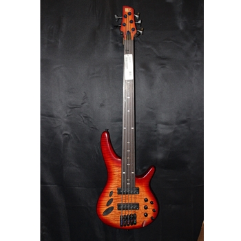 Ibanez SRD905FBTL SR Bass Workshop 5str Electric Bass - Fretless - Brown Topaz Burst Low Gloss