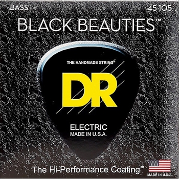 1-BKB-45 DR Strings Black Beauty Bass 4-String 45/105