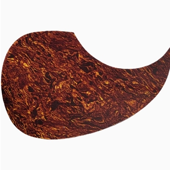 Thin Acoustic Pickguard with Adhesive Backing Tortoise