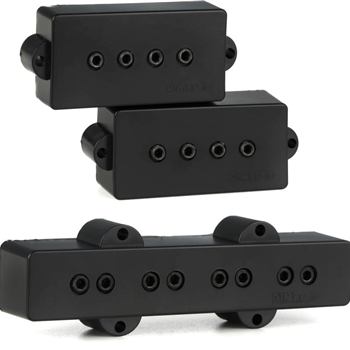 DiMarzio DP126 Model P+J Bass Pickup Set - Black