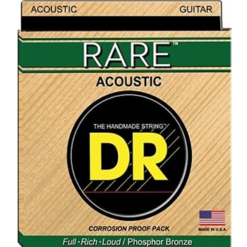 DR Strings RARE™ - Phosphor Bronze Acoustic Guitar Strings: Extra Light 10-48