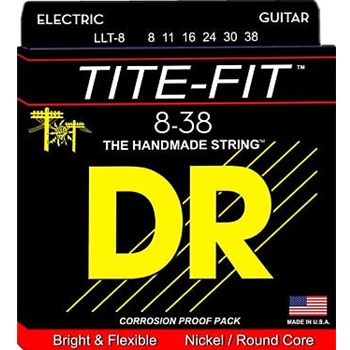 DR Strings TITE-FIT™ - Nickel Plated Electric Guitar Strings: Extra Light 8-38