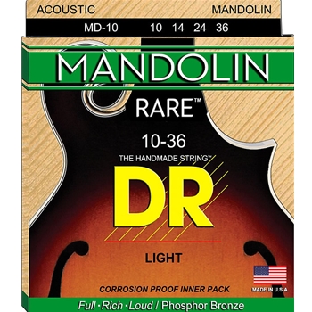 DR Strings RARE™ - Phosphor Bronze Mandolin Strings: Light 10-36