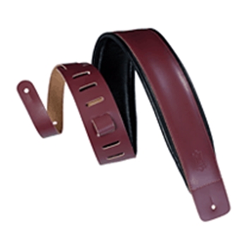 Levy's Leathers Genuine Leather Guitar Strap – BurgundyHeirloom Series – 3″ Wide