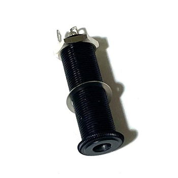 Switchcraft® Stereo Long Threaded Barrel Jack - Black